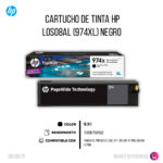 Tinta Hp 974Xl Black L0S08Al 10K Pág. 352, 377 Original - Imagen 2