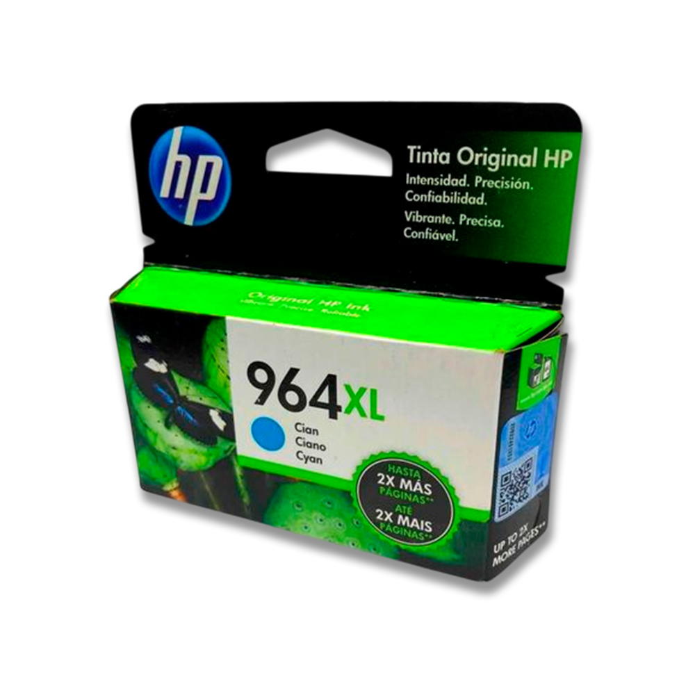 1500-010611-2 Tinta Hp 3Ja54Al (964Xl) Cyan (Ojp 9010) 1,600 Pgs - Imagen 2