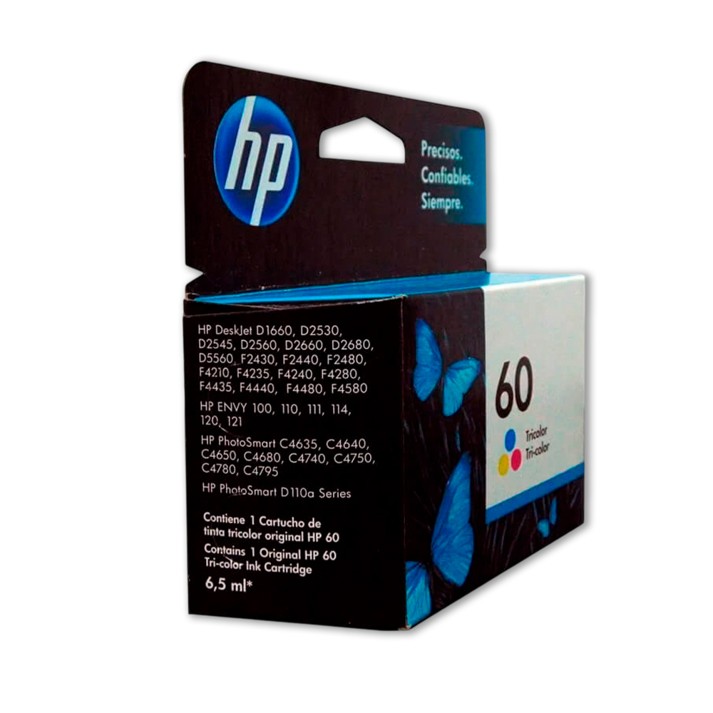 1500-010620-2 Tinta Hp 60 Color Cc643Wl 165 Pág. J4580 Original - Imagen 2
