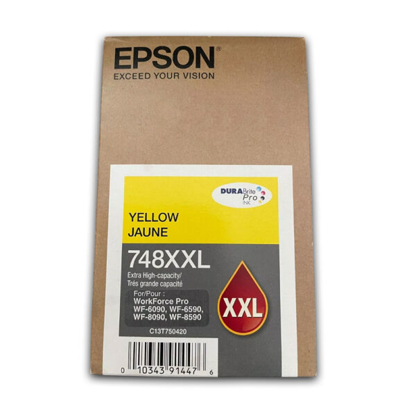 Tinta Epson T748Xxl420-Al Amarilla 7K Pág. WF-6590 Original Tinta Epson T748Xxl420-Al Amarilla 7K Pág. WF-6590 Original