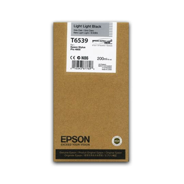 Tinta Epson T653900 Ligth Black 200ML 4900 Original Tinta Epson T653900 Ligth Black 200ML 4900 Original