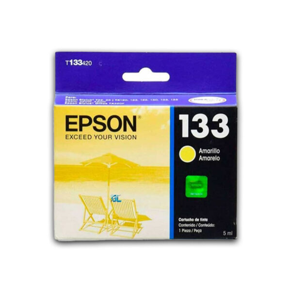 Tinta Epson T133420-Al Yellow 300 Pág. T22, T25 Original Tinta Epson T133420-Al Yellow 300 Pág. T22, T25 Original