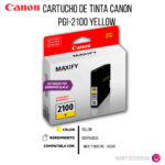Tinta Canon Pgi-2100 Yellow 700 Pág. MB5310 Original - Imagen 2