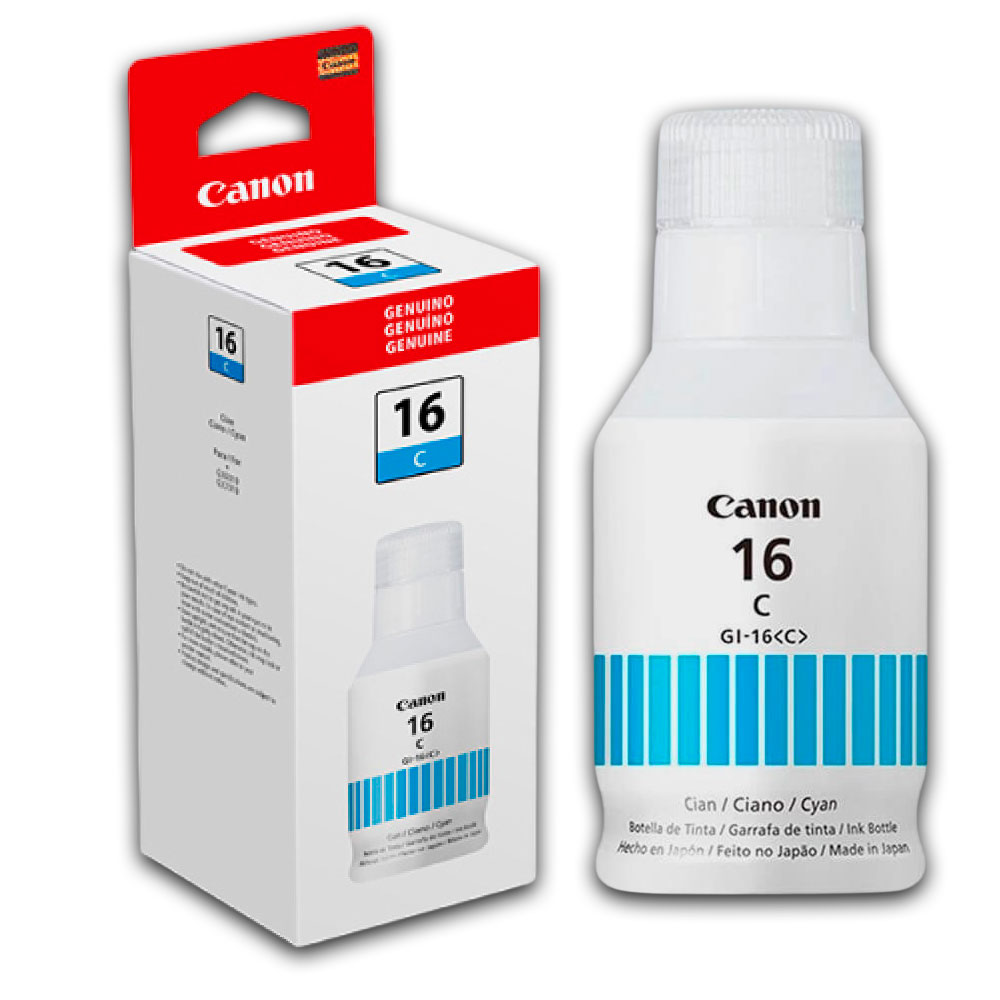 1500-010718-2 Tinta Canon Gi-16 C Cian 135ML GX6010 Original - Imagen 2
