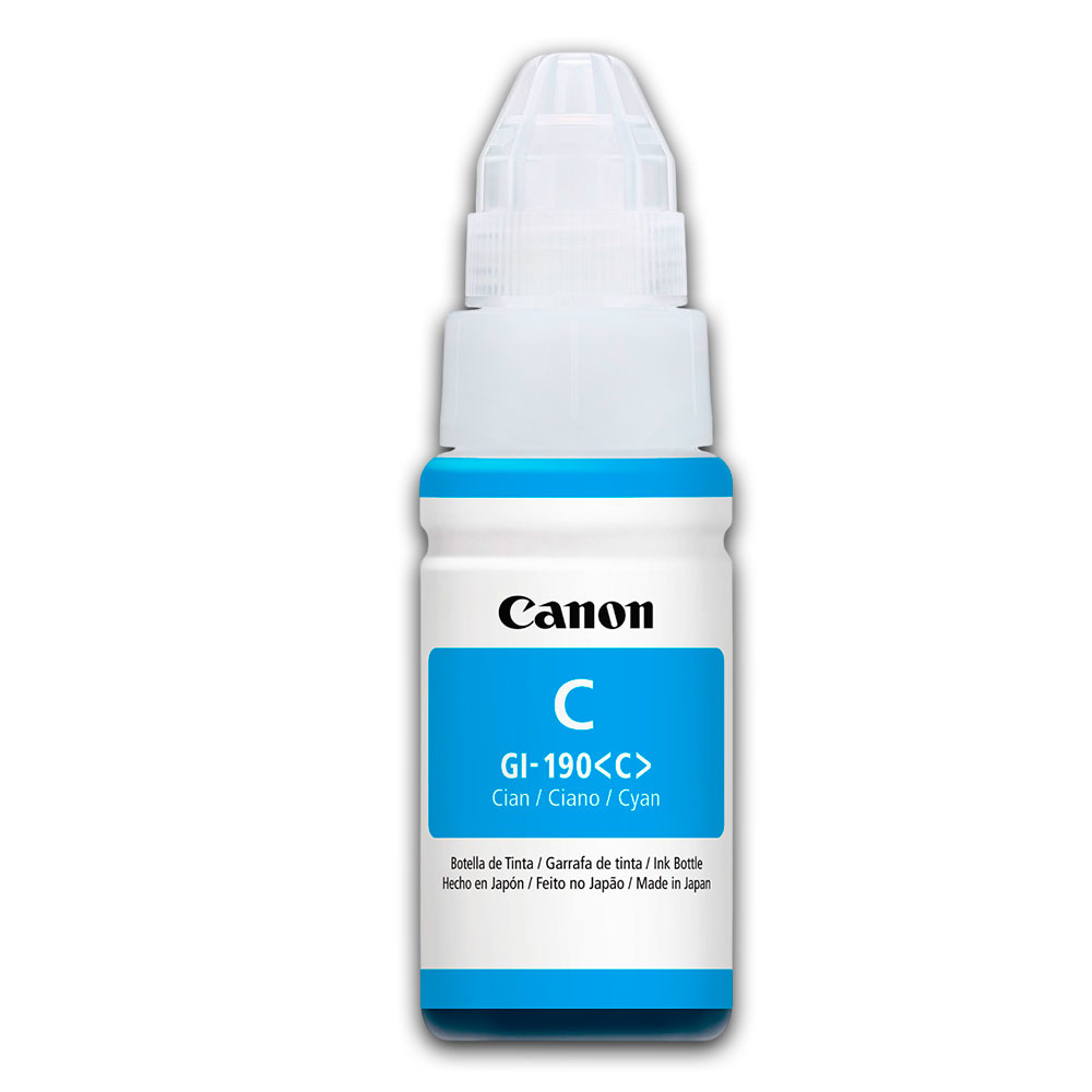 1500-010722-2 Tinta Canon Gi-190C Cian 70ML G1100 Original - Imagen 2