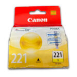 Tinta Canon Cli-221 Yellow 9ML iP3600 Original - Imagen 2