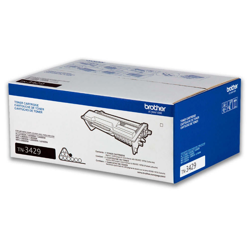 1500-010743-2 Toner Brother Tn3429 Negro 3K Pág. HL-L5100DN Original - Imagen 2