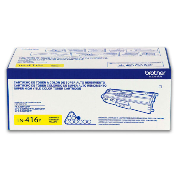 Toner Brother Tn416Y Yellow 6500 Pág. HL-L8260CDW Original Toner Brother Tn416Y Yellow 6500 Pág. HL-L8260CDW Original