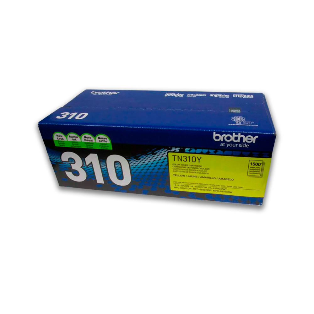 1500-010766-2 Toner Brother Tn310Y Yellow 1500 Pág. HL-4150CDN Original - Imagen 2
