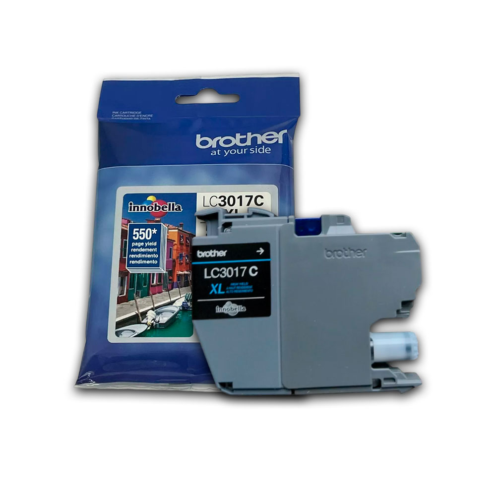 1500-010770-2 Tinta Brother Lc-3017C Cyan 550 Pág. MFC-J5330DW Original - Imagen 2
