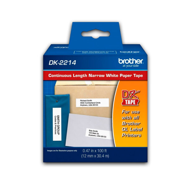 Rollo Cont. Brother Dk-2214 12 mm x 30.4 M QL-800 Original Rollo Cont. Brother Dk-2214 12 mm x 30.4 M QL-800 Original