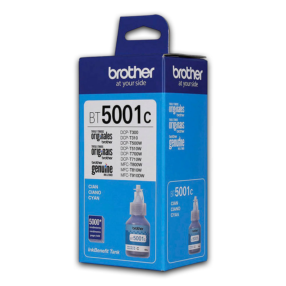 1500-010791-2 Tinta Brother Bt-5001C Cian 5K Pág. DCP T300 Original - Imagen 2