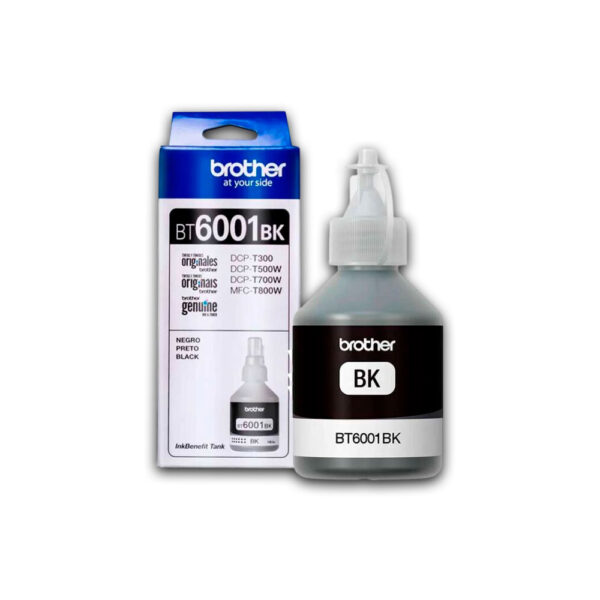 Tinta Brother Bt-6001Bk Black 6K Pág. DCP T300 Original
