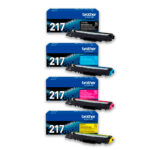 Kit De Toner Tn217 L3270 4 colores 2,300 Colores y 3K Negro Pág. Original