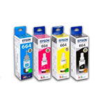 Kit Tintas Epson T664 Negro y colores 70ml L455 Original - Imagen 2