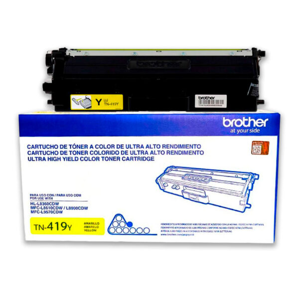 Toner Brother Tn-419Y Yellow 9K Pág. L8360CDW Original Toner Brother Tn-419Y Yellow 9K Pág. L8360CDW Original