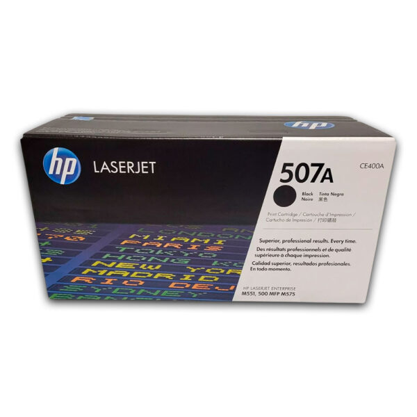 Toner Hp 507A Negro Ce400A 55K Pág. M551dn Original Toner Hp 507A Negro Ce400A 55K Pág. M551dn Original