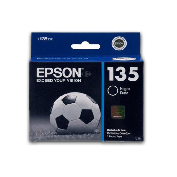 Tinta Epson T135120 Negro 5ml. T25, TX125 Original Tinta Epson T135120 Negro 5ml. T25, TX125 Original