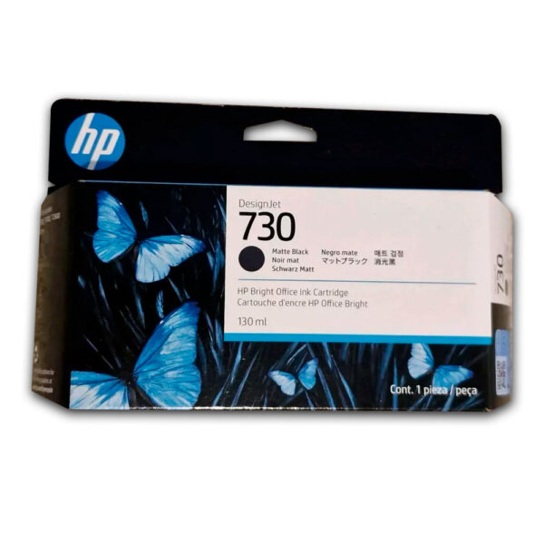 Tinta HP 730 Black P2V65A 130ml T1600, T1600Dr Original Tinta HP 730 Black P2V65A 130ml T1600, T1600Dr Original