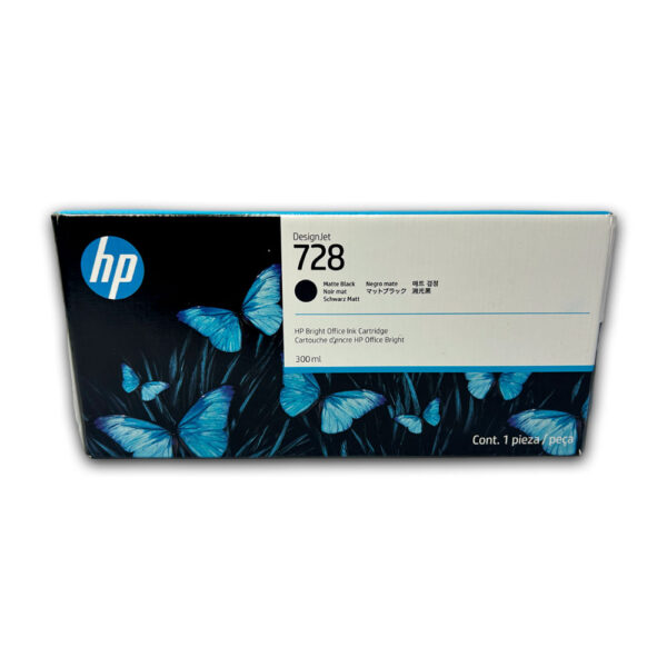 Tinta HP 728 Matte Black F9J68A 300ml T730, T830 Original Tinta HP 728 Matte Black F9J68A 300ml T730, T830 Original
