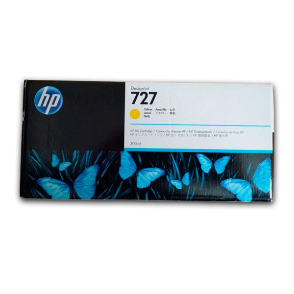 Tinta HP 727 Yellow F9J78A 300ml T1500, T1530, T920 Original Tinta HP 727 Yellow F9J78A 300ml T1500, T1530, T920 Original