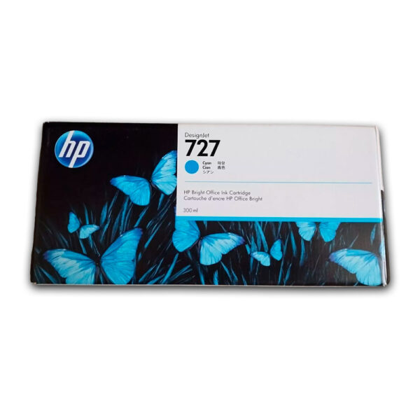 Tinta HP 727 Cyan F9J76A 300ml T1500, T930 Original Tinta HP 727 Cyan F9J76A 300ml T1500, T930 Original