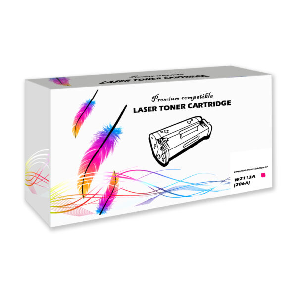 Toner HP 206A Magenta W2113A M255dw 1,25K Pág. Compatible Toner HP 206A Magenta W2113A M255dw 1,25K Pág. Compatible