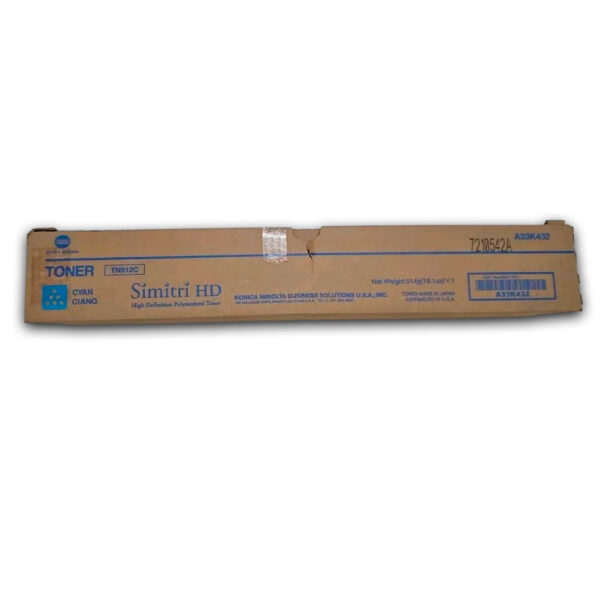Toner Konica Minolta TN-512C Cyan 26K Pág. C258 Original Toner Konica Minolta TN-512C Cyan 26K Pág. C258 Original