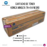 Toner Konica Minolta TN-414 Negro - Imagen 2