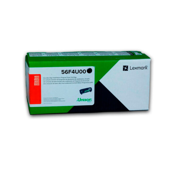 Toner Lexmark 56F4U00 Negro 25K Pág. MX521de Original Toner Lexmark 56F4U00 Negro 25K Pág. MX521de Original