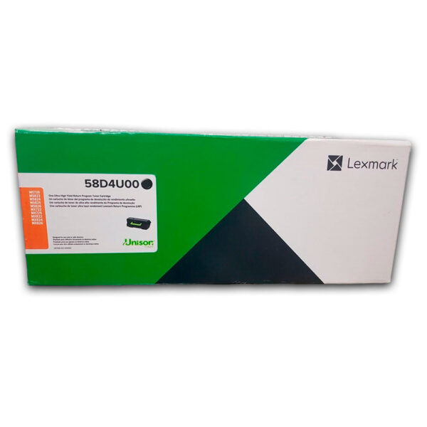 Toner Lexmark 58D4U00 Negro 55K Pág. ms725 Original Toner Lexmark 58D4U00 Negro 55K Pág. ms725 Original