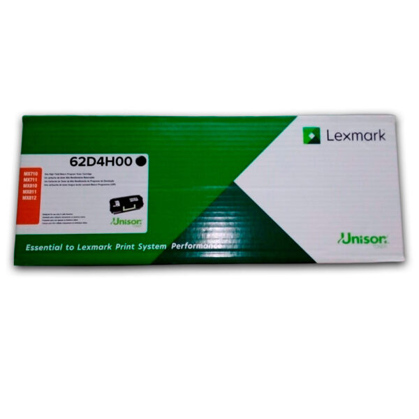 Toner Lexmark 62D4H00 Negro 25K Pág. MX812DPE Original Toner Lexmark 62D4H00 Negro 25K Pág. MX812DPE Original