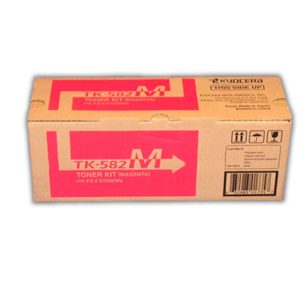 Toner Kyocera TK-582M Magenta 2.8K Pág. FS-C5150DN Original Toner Kyocera TK-582M Magenta 2.8K Pág. FS-C5150DN Original