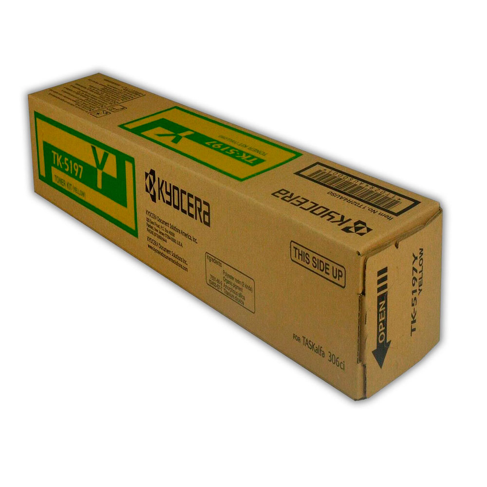 1603-001384-2 Toner Kyocera TK-5197Y Yellow 7K Pág. 306ci Original - Imagen 2