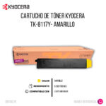 Tóner Kyocera TK-8117Y Yellow 6K Pág. M8124Cidn Original - Imagen 2