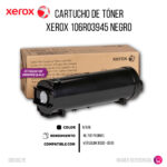 Toner Xerox 106R03945 Negro Original - Imagen 2