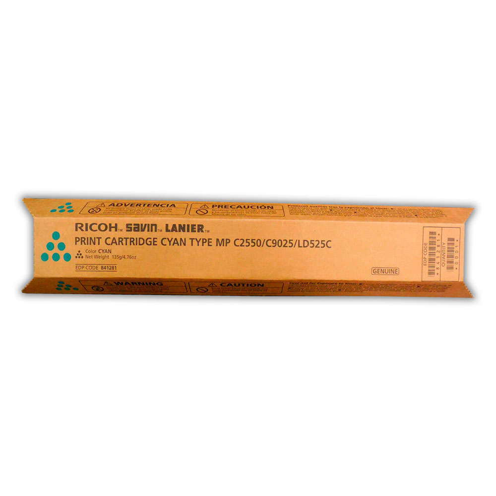Toner Ricoh 841281 Cian 5.5K Pág. MP MPC2050, C2550 Original