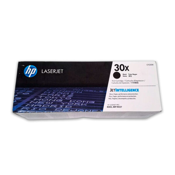 Toner HP 30X Negro CF230X 3.5K Pág. LaserJet M203 Original Toner HP 30X Negro CF230X 3.5K Pág. LaserJet M203 Original