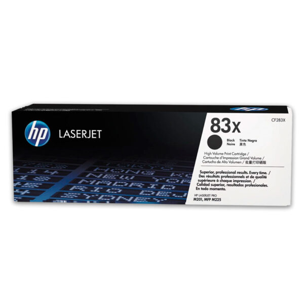 Toner Hp 83X Negro CF283X 2.2K Pág. LaserJet M201 Original Toner Hp 83X Negro CF283X 2.2K Pág. LaserJet M201 Original