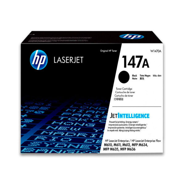 Toner Hp 147A Negro W1470A 10.5K Pág. M634 Original Toner Hp 147A Negro W1470A 10.5K Pág. M634 Original
