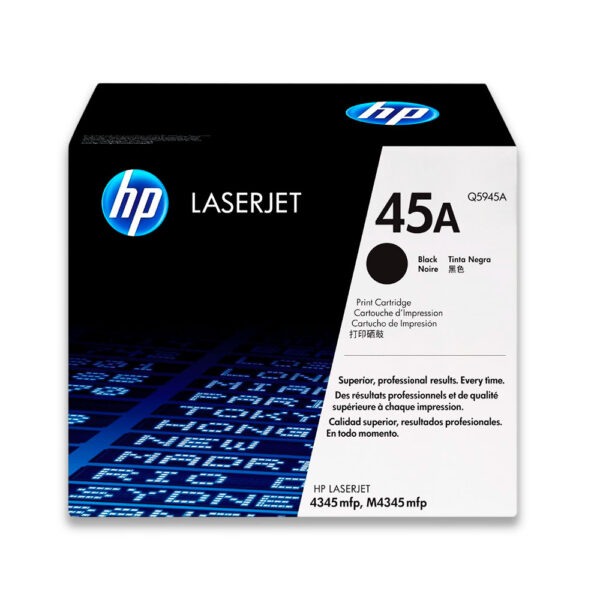 Toner HP 45 Negro Q5945A 18K Pág. LaserJet 4345 Original Toner HP 45 Negro Q5945A 18K Pág. LaserJet 4345 Original