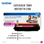 Toner Brother TN-316M Magenta 3.5K Pág. L8350 Original - Imagen 2