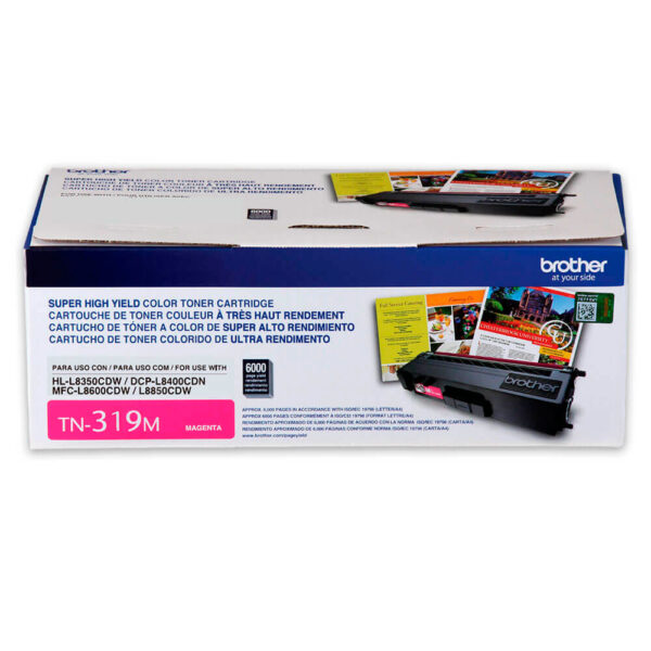 Toner Brother TN-319M Magenta 6K Pág. HL-L8350 Original Toner Brother TN-319M Magenta 6K Pág. HL-L8350 Original