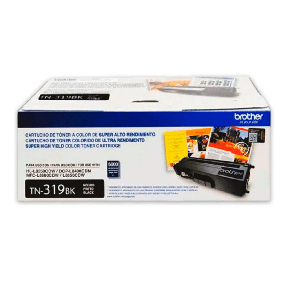 Toner Brother TN-319BK Negro 6K Pág. HL l8350cdw Original Toner Brother TN-319BK Negro 6K Pág. HL l8350cdw Original