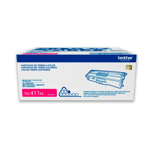 Toner Brother TN-411M Magenta 1.8K Pag HL L8260CDW Original Toner Brother TN-411M Magenta 1.8K Pag HL L8260CDW Original