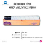 Toner Konica Minolta TN-223K Black 2.3K Pag C226 Original - Imagen 2