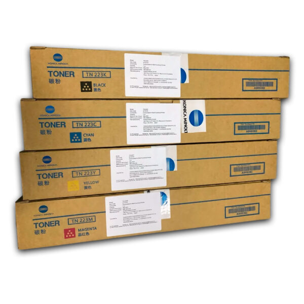 Kit de Toner Konica Minolta TN-223 Negro y colores Pag C226 Original Kit de Toner Konica Minolta TN-223 Negro y colores Pag C226 Original