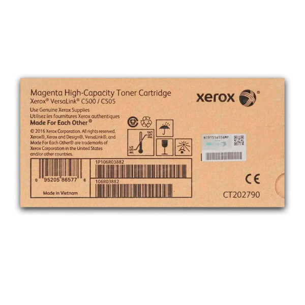 Toner Xerox 106R03882 Magenta 5.2K Pag C500 Original Toner Xerox 106R03882 Magenta 5.2K Pag C500 Original
