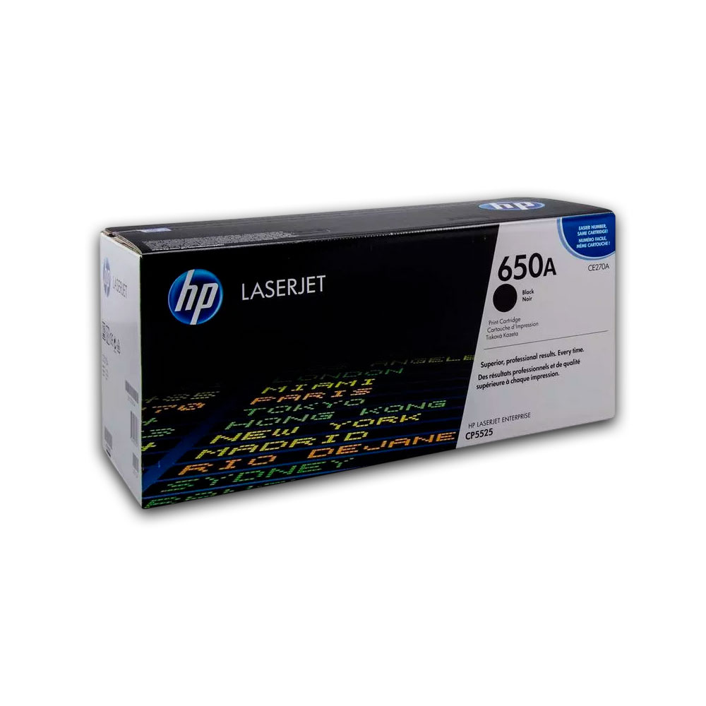 1605-515354-2 Toner Hp 650A Negro Ce270A 13,5K Pág. M750n Original - Imagen 2