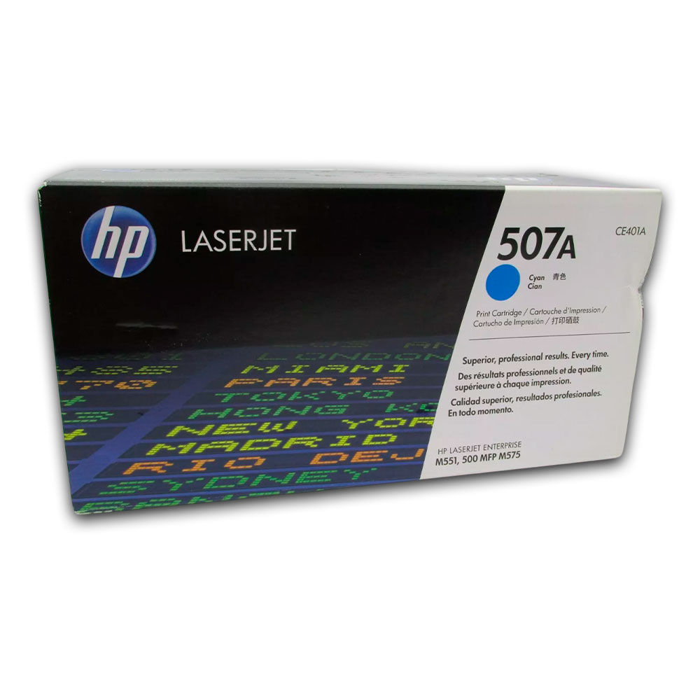 3453-55156345-2 Toner Hp 507A Cyan Ce401A 6K Pág. M551dn Original - Imagen 2